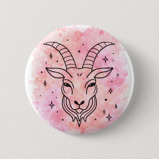 Capricorn Sign Button (Front)