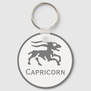 Capricorn Sign of the Zodiac Design Keychain