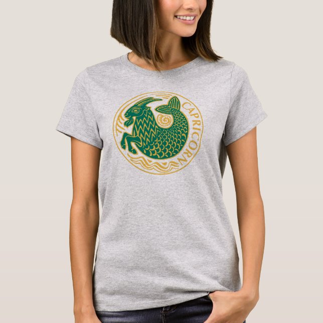 Capricorn Sign of the Zodiac T-Shirt (Front)