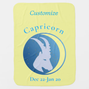 Capricorn Sign Thunder_Cove Baby Blanket
