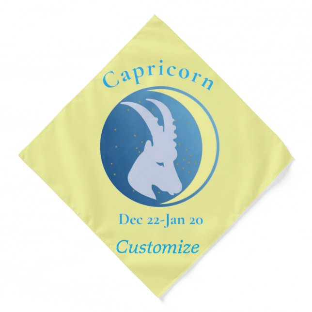 Capricorn Sign Thunder_Cove Bandana (Front)