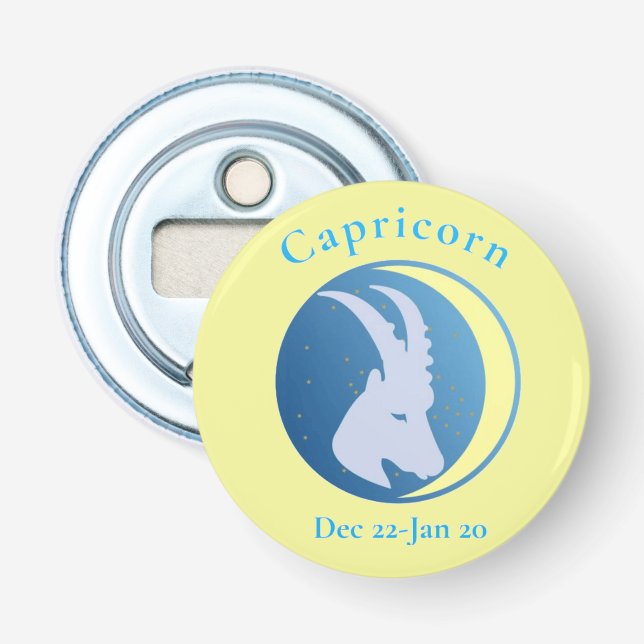 Capricorn Sign Thunder_Cove Bottle Opener (Front)
