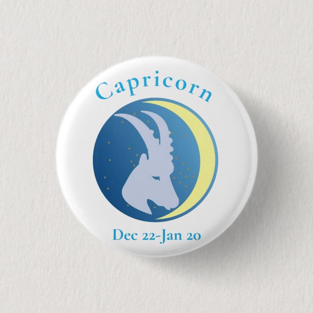 Capricorn Sign Thunder_Cove Button (Front)