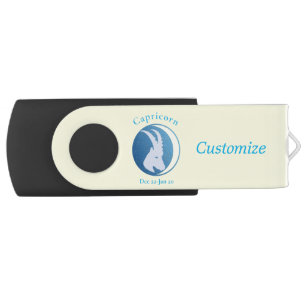 Capricorn Sign Thunder_Cove Flash Drive