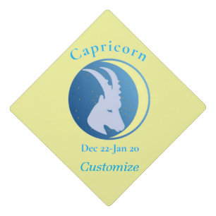 Capricorn Sign Thunder_Cove Graduation Cap Topper