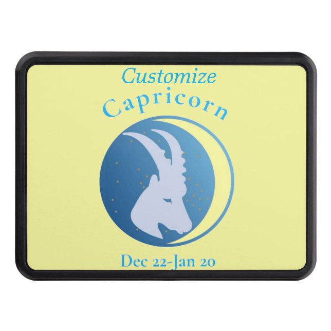 Capricorn Sign Thunder_Cove Hitch Cover (Front)