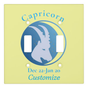 Capricorn Sign Thunder_Cove Light Switch Cover