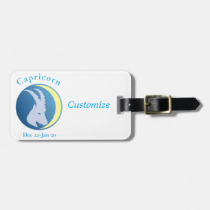 Capricorn Sign Thunder_Cove Luggage Tag