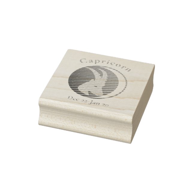 Capricorn Sign Thunder_Cove Rubber Stamp (Stamp)