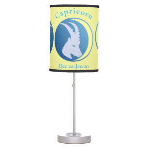 Capricorn Sign Thunder_Cove Table Lamp