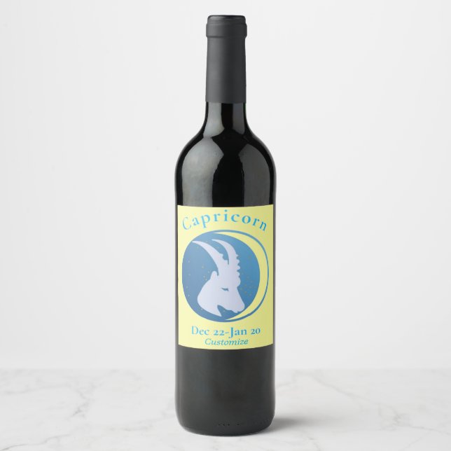 Capricorn Sign Thunder_Cove Wine Label (Front)
