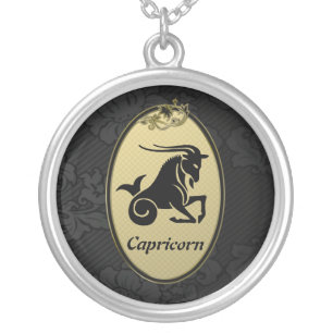 Capricorn Silver Plated Necklace