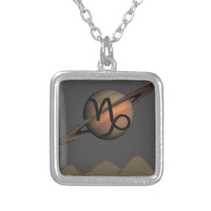Capricorn Silver Plated Necklace