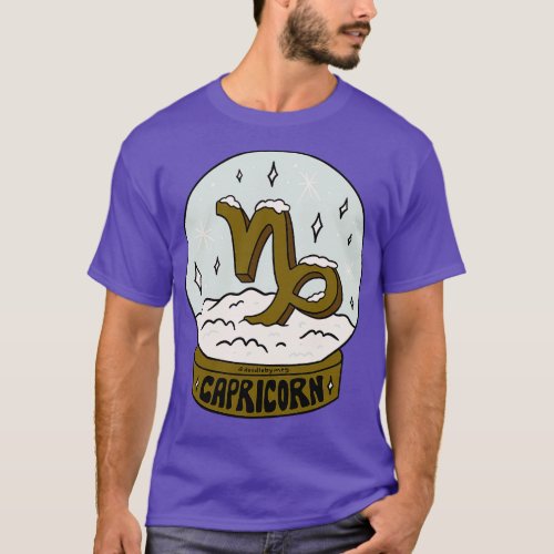 Capricorn Snow Globe T_Shirt