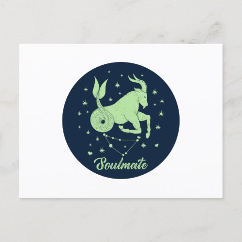 Capricorn Soulmate  Zodiac Sign  Soulmate Love Postcard