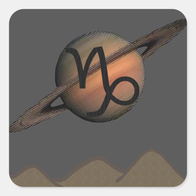 Capricorn Square Sticker (Front)