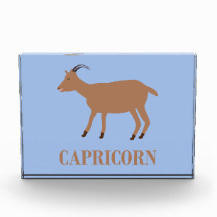 Capricorn Star Sign Goat Acrylic Award
