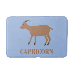 Capricorn Star Sign Goat Bath Mat