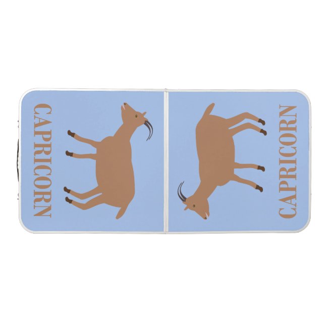 Capricorn Star Sign Goat Beer Pong Table (Top)