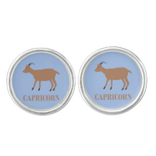 Capricorn Star Sign Goat Cufflinks