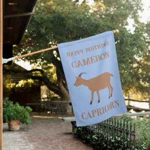 Capricorn Star Sign Goat Custom Name Birthday