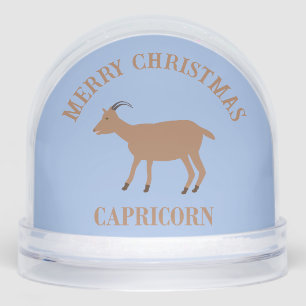 Capricorn Star Sign Goat Custom Snow Globe