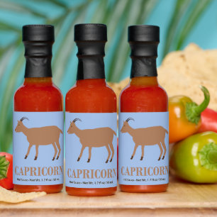 Capricorn Star Sign Goat Hot Sauces