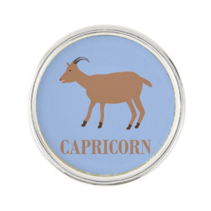 Capricorn Star Sign Goat Lapel Pin