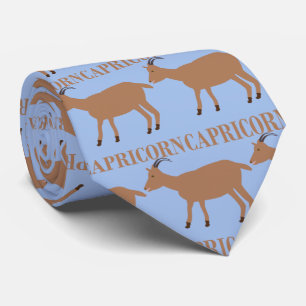 Capricorn Star Sign Goat Neck Tie