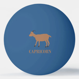 Capricorn Star Sign Goat Ping Pong Ball