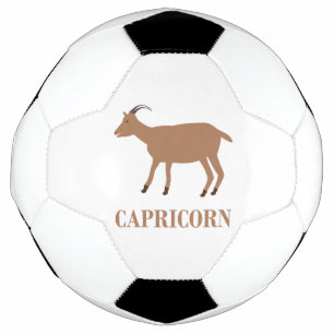 Capricorn Star Sign Goat Soccer Ball