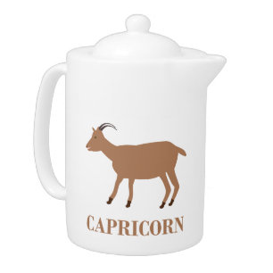 Capricorn Star Sign Goat Teapot
