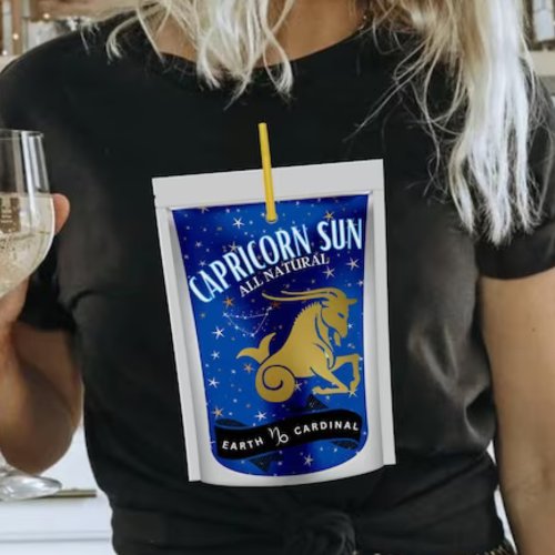 Capricorn Sun Zodiac Sign T_Shirt