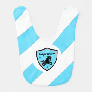 Capricorn symbol baby bib