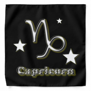 Capricorn symbol bandana