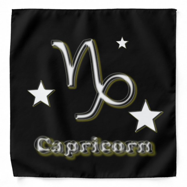 Capricorn symbol bandana (Front)