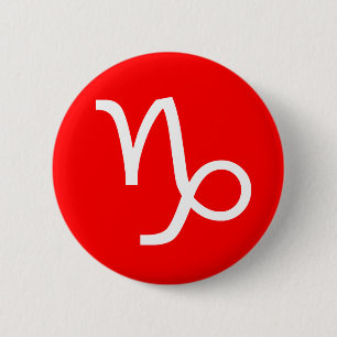 Capricorn Symbol Button