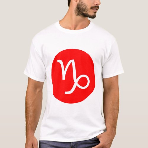 Capricorn Symbol _ Customized T_Shirt