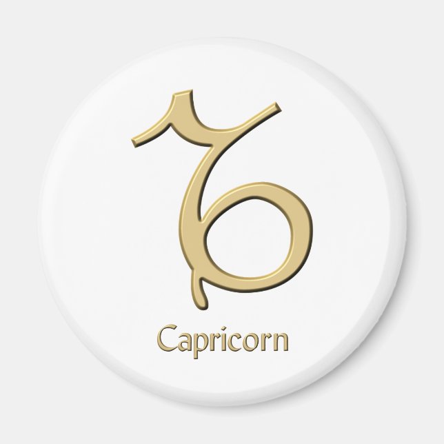 Capricorn symbol magnet (Front)