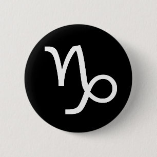Capricorn Symbol Pinback Button