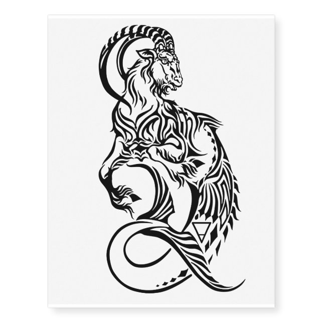 capricorn temporary tattoos (Front)