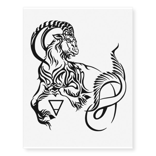 capricorn temporary tattoos (Front)