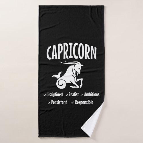 Capricorn the best sign of the astrolgy bath towel