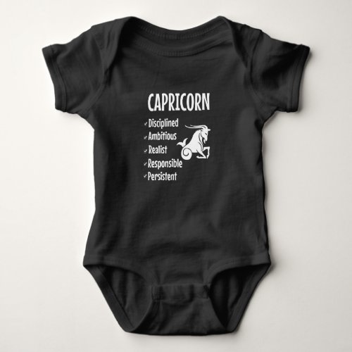 Capricorn the best sign of the zodiac baby bodysuit