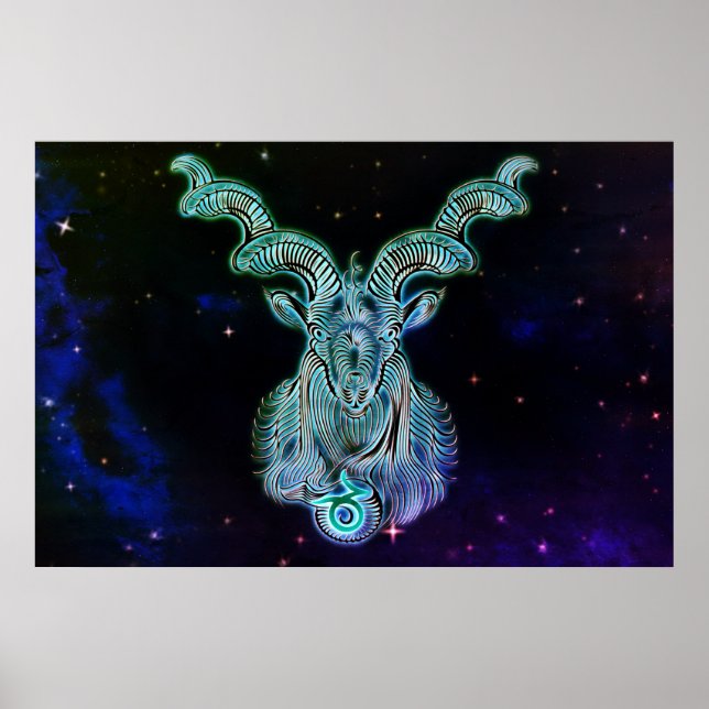 capricorn the goat zodiac poster (Front)