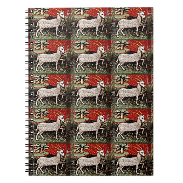 Capricorn the Goat Zodiac Sign Birthday Party Notebook (Front)