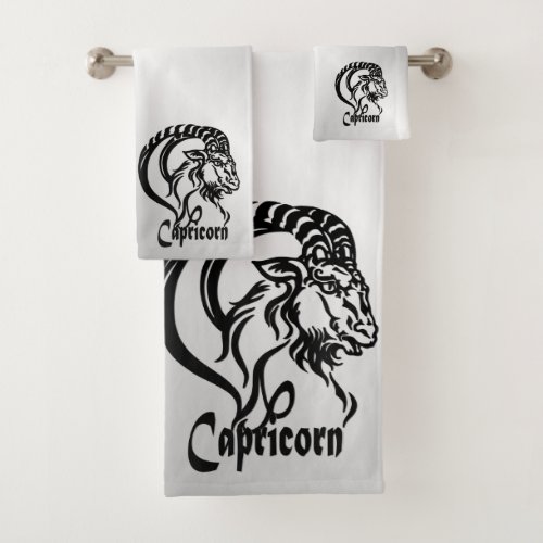 Capricorn the Sea Goat Zodiac Bath Towel Set