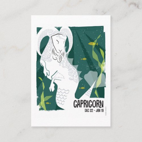 Capricorn the Sea Goat Zodiac Business Card