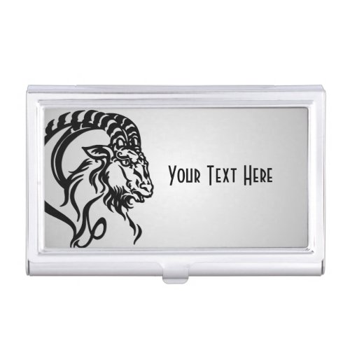 Capricorn the Sea Goat Zodiac Business Card Case