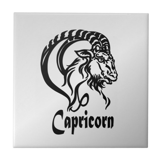 Capricorn the Sea Goat Zodiac Ceramic Tile (Front)